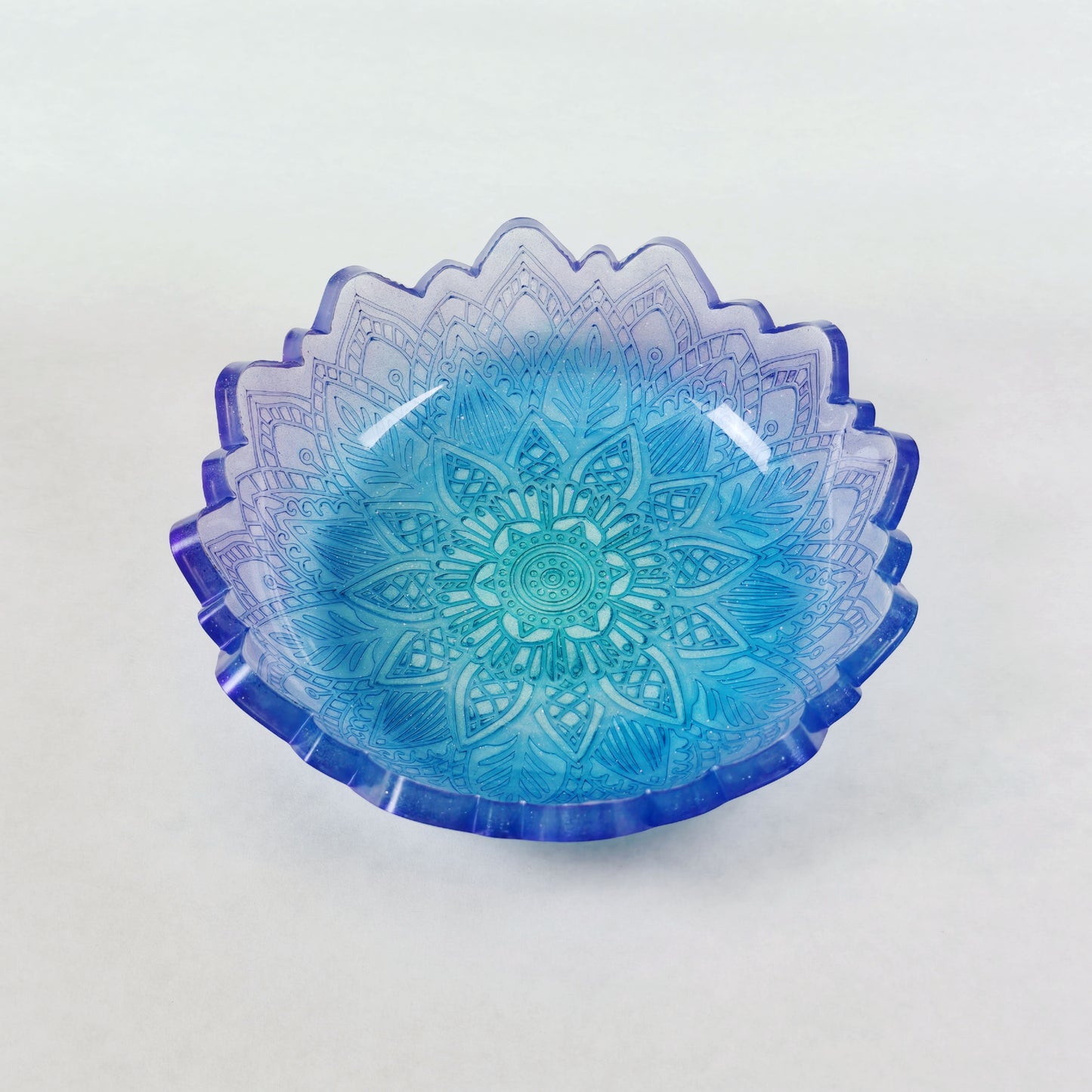 Mermaid Mandala Resin Bowl