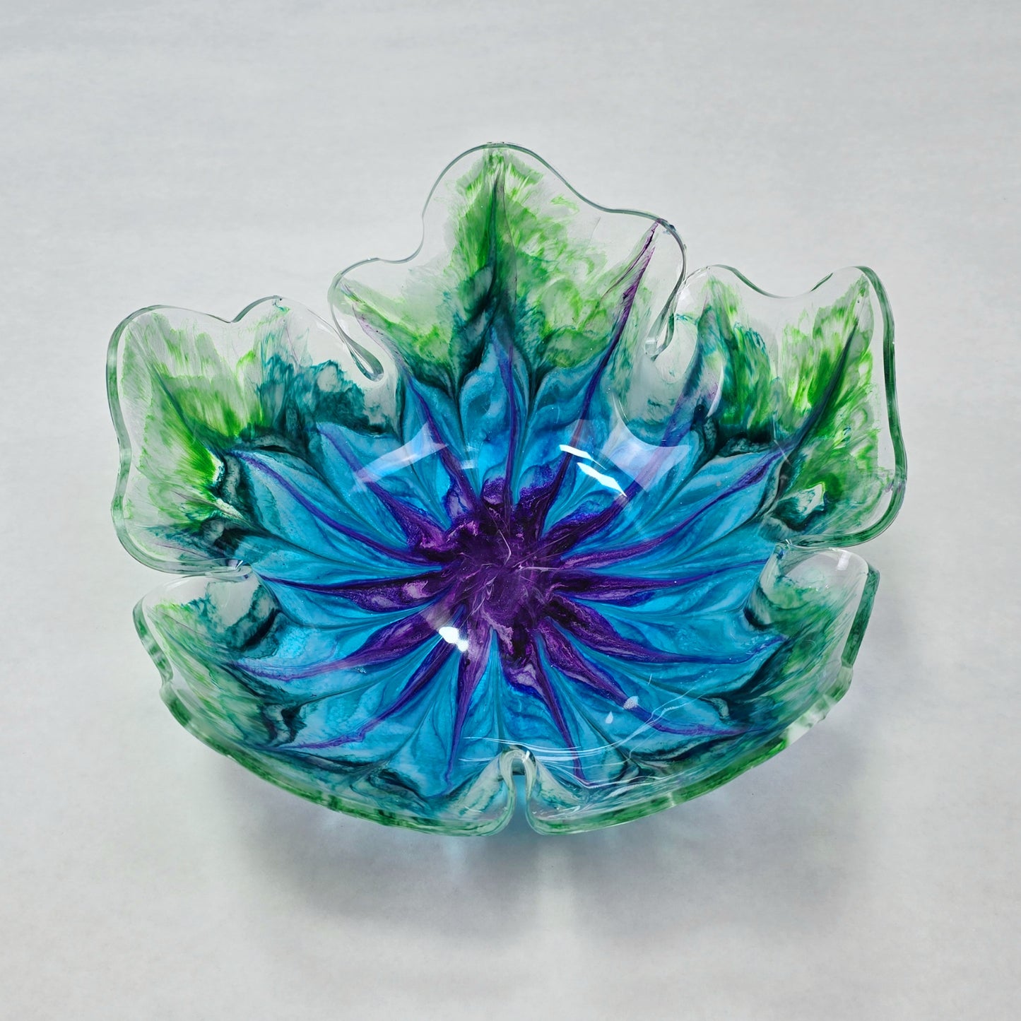 Forget-Me-Not Resin Bowl