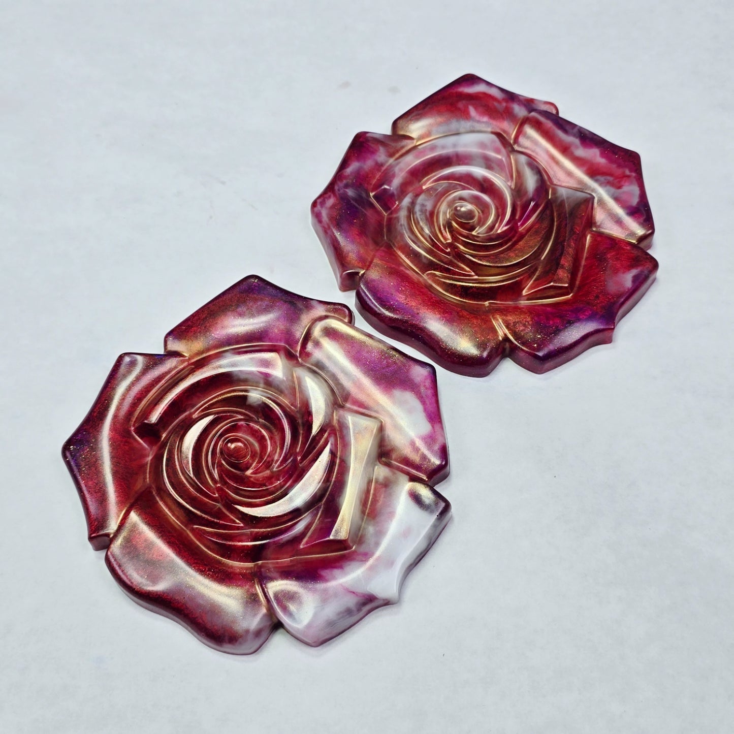 Cherry Pearl Rose Coasters