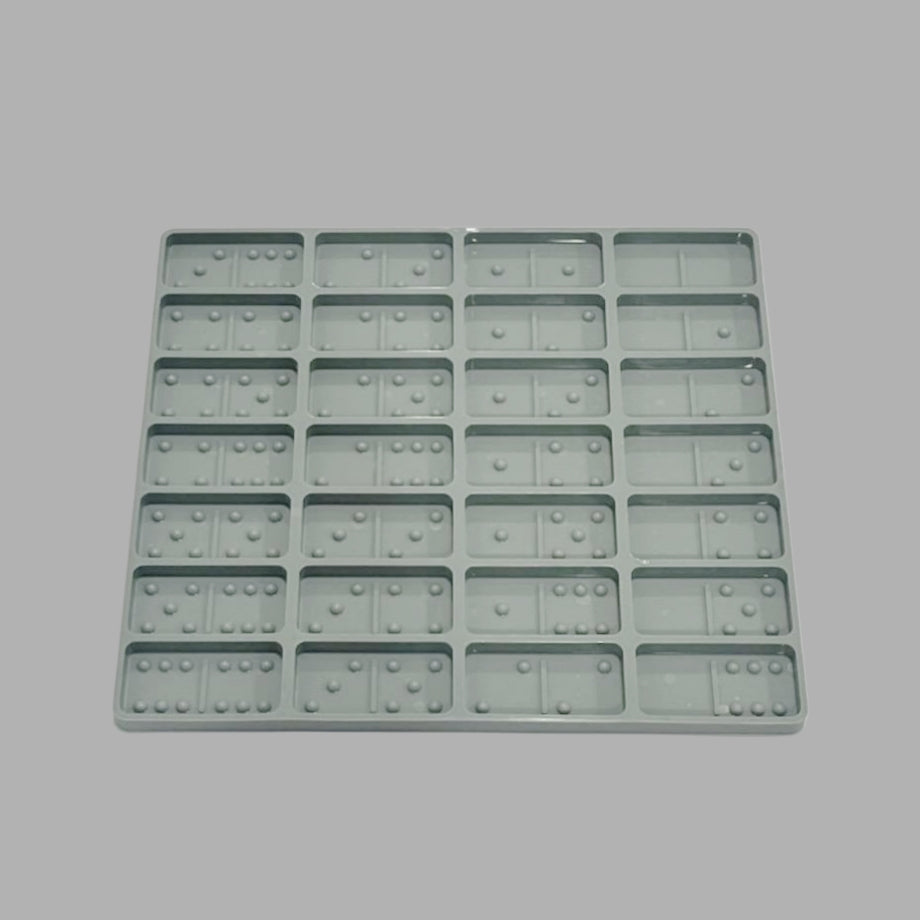 8" Domino Silicone Mold - Double Six Set