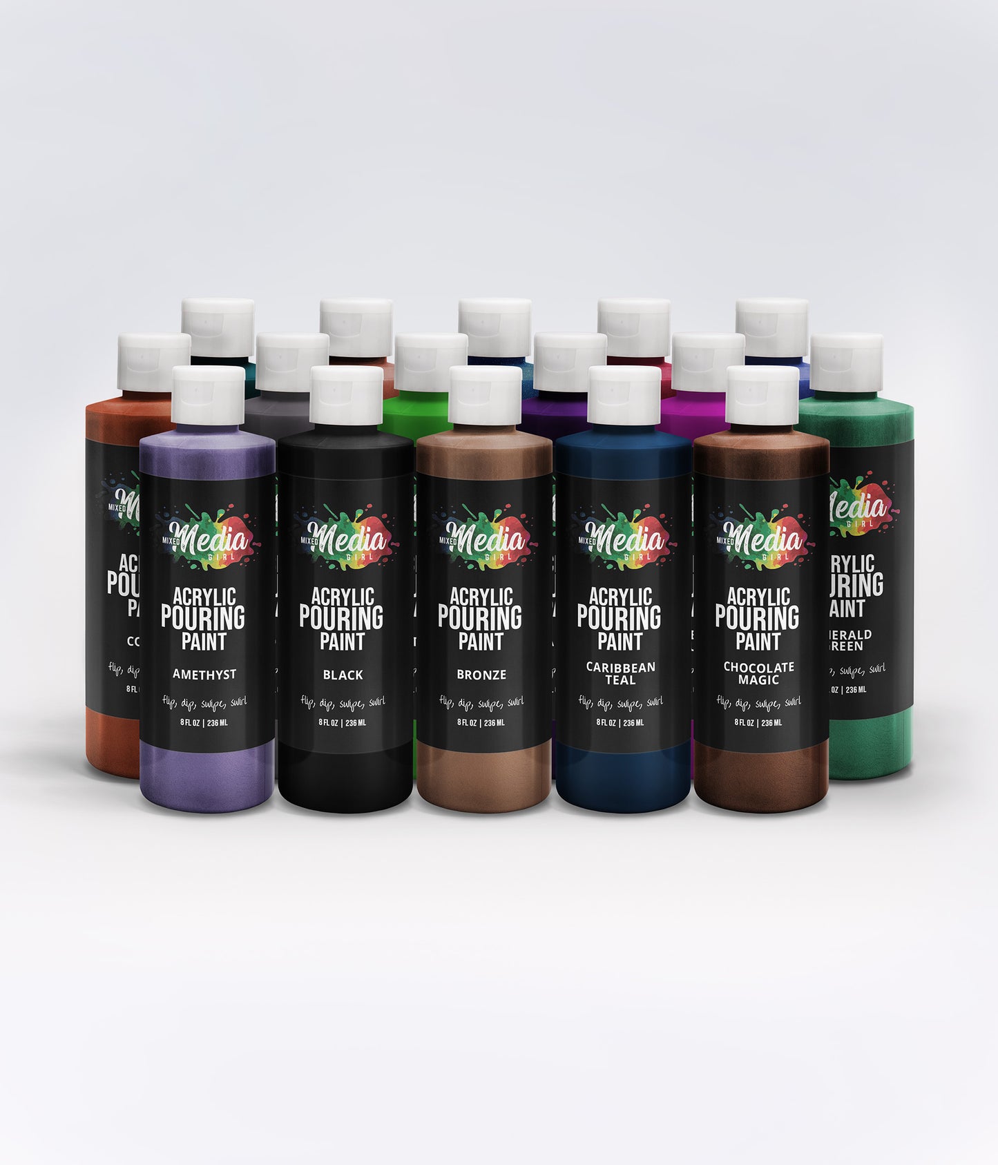 Set of Sixteen 8-Ounce Pouring Paints – Pick Your Own Colors!