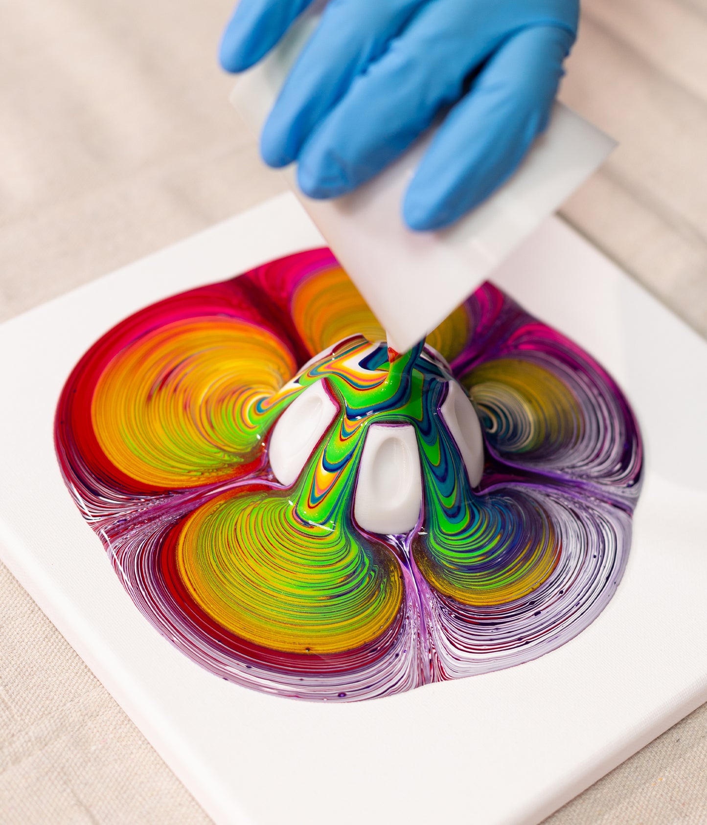 Pouring Paint – Mixed Media Girl