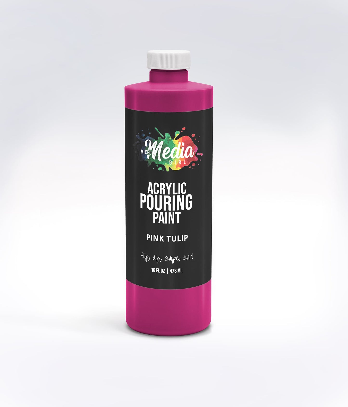 16oz Mixed Media Girl Pouring Paint Bottles