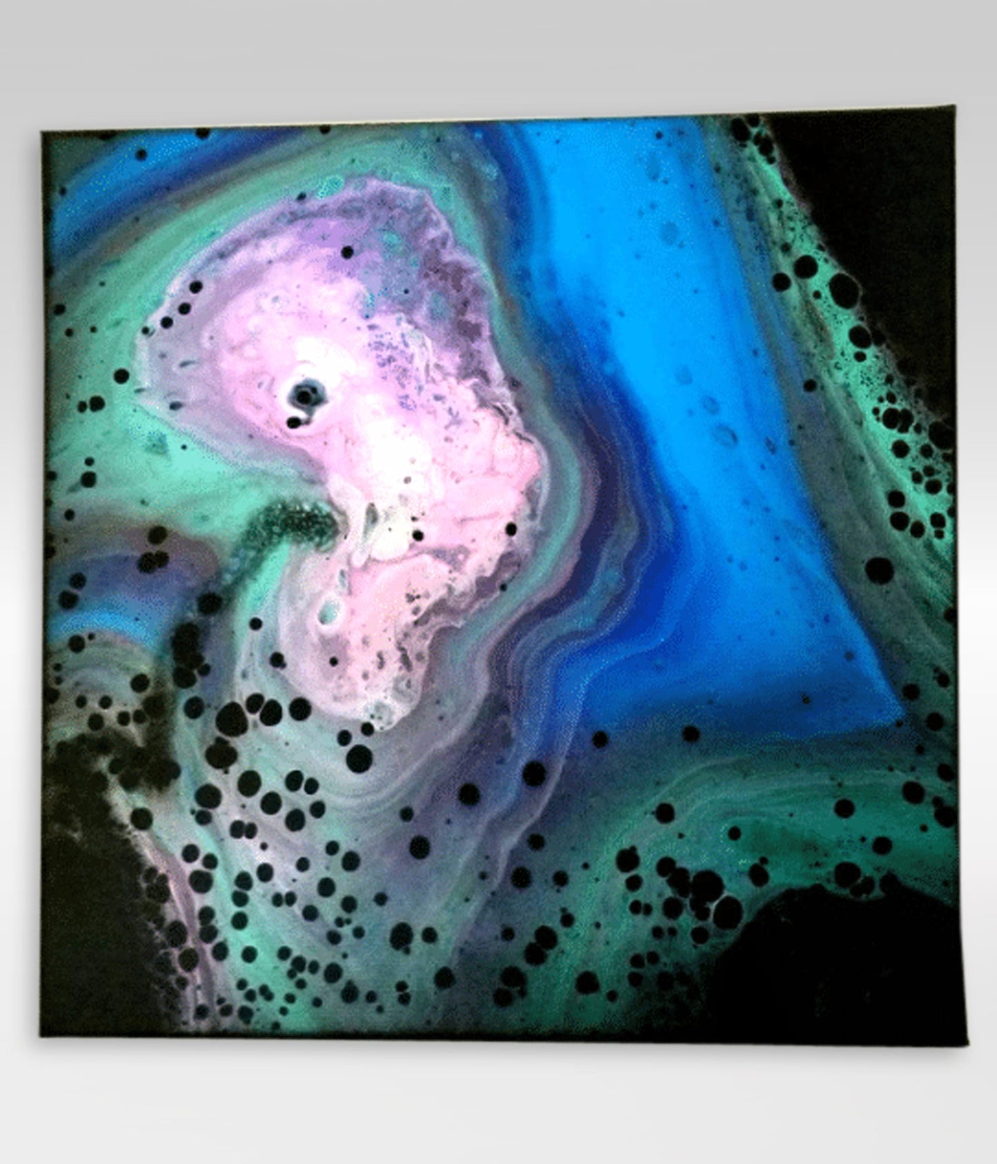 Bless The Child – 12 x 12 Acrylic Pour Painting On Canvas