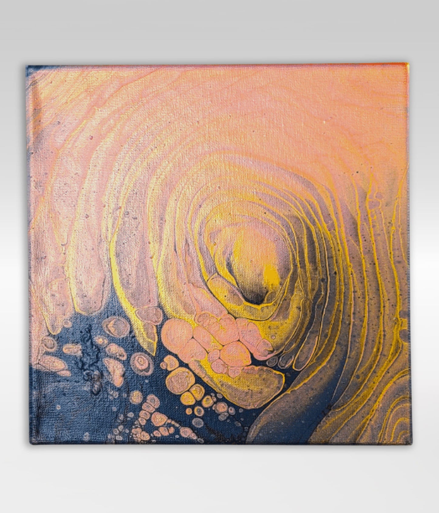 Decorrosion – 10 x 10 Acrylic Pour Painting On Canvas