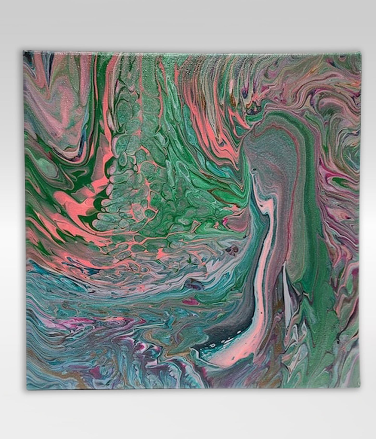 Denver – 12 x 12 Acrylic Pour Painting On Canvas