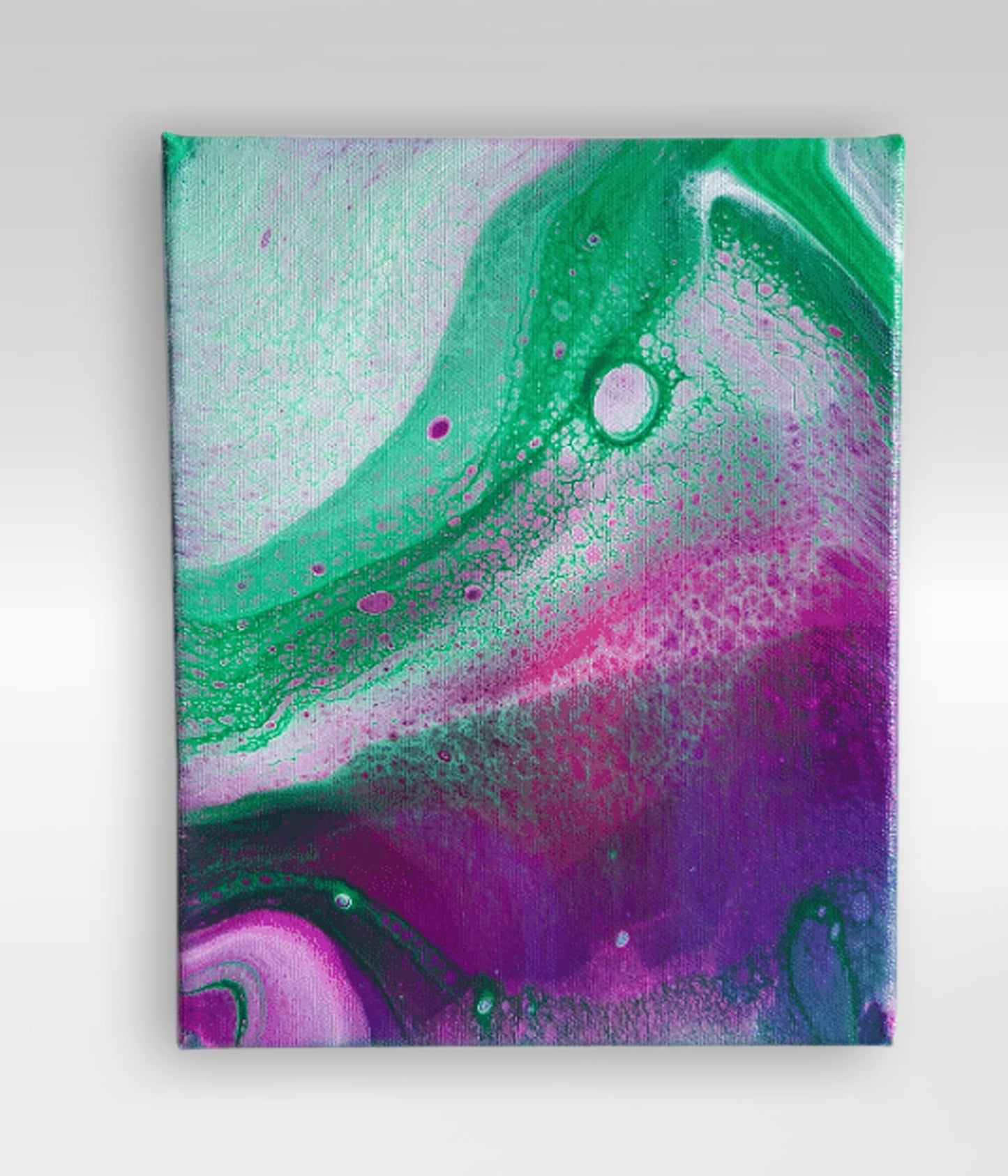 Nailed – 8 x 10 Acrylic Pour Painting On Canvas