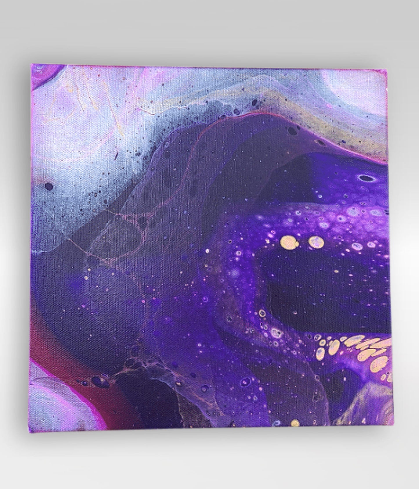 Octo-Nova – 10 x 10 Acrylic Pour Painting On Gallery Wrapped Canvas