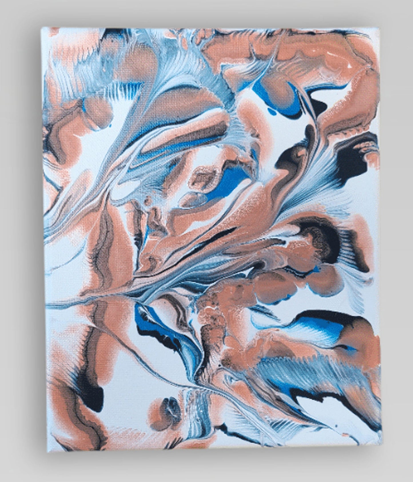 Skate Fan – 8 x 10 Acrylic Pour Painting On Canvas