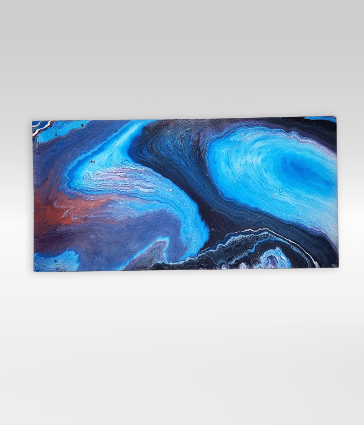 The Whirlpool – 24 x 48 Acrylic Pour On Canvas