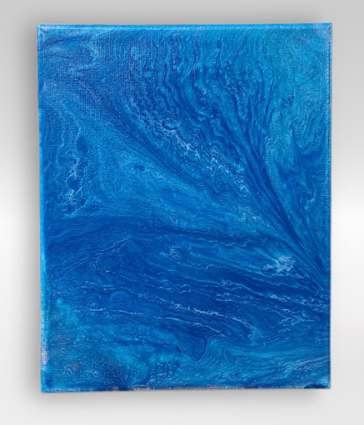 The Deep – 8 x 10 Acrylic Pour Painting On Canvas