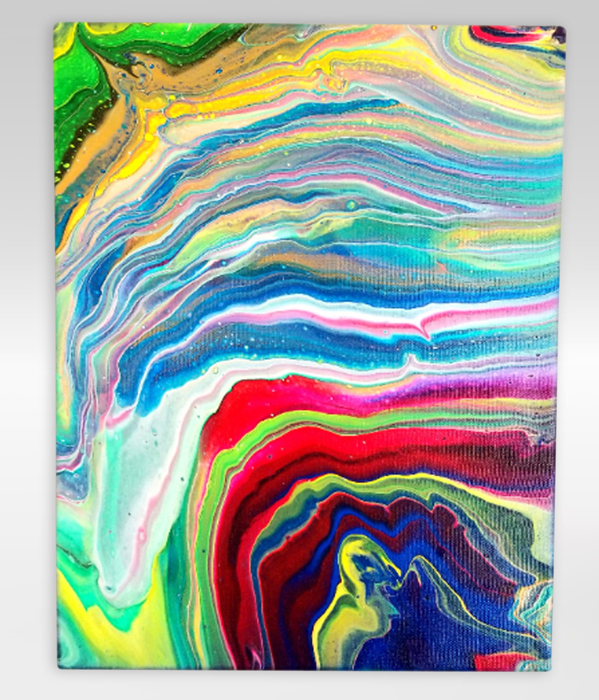 Acrylic pour painting outlet 11×14